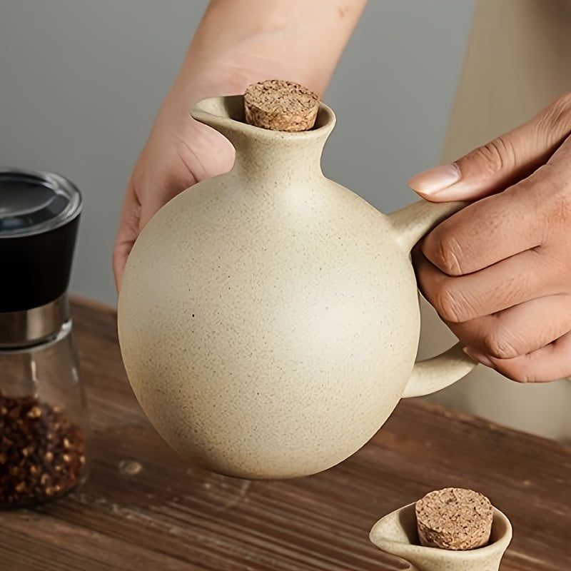 Elegant Ceramic Oil Dispenser | Eco-Friendly Kitchen Essential