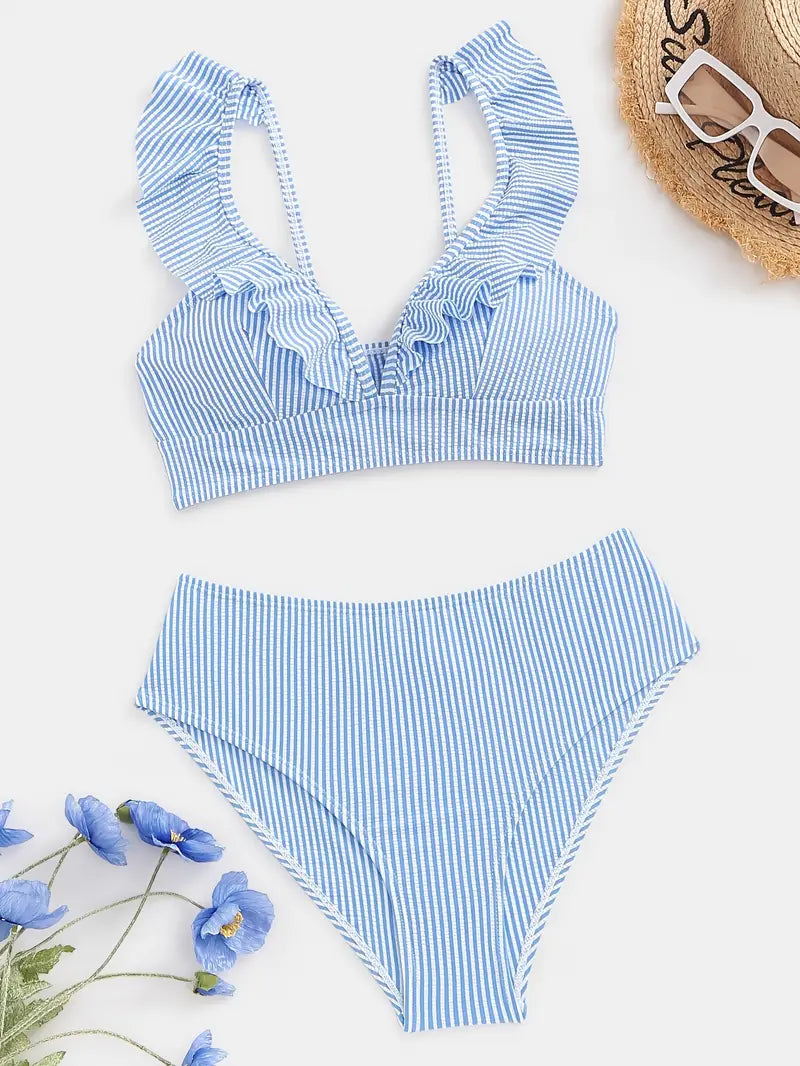 Striped Bikini Set for Women