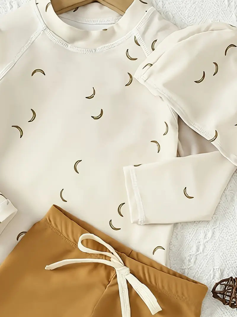 Boys' Banana & Coffee Two-Piece Set