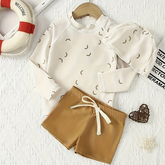 Boys' Banana & Coffee Two-Piece Set