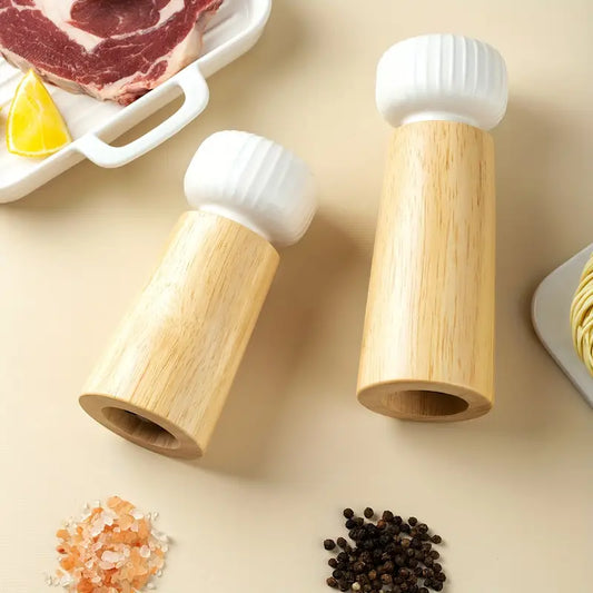 Scandinavian Manual Pepper & Salt Grinder | Wooden & Ceramic Core