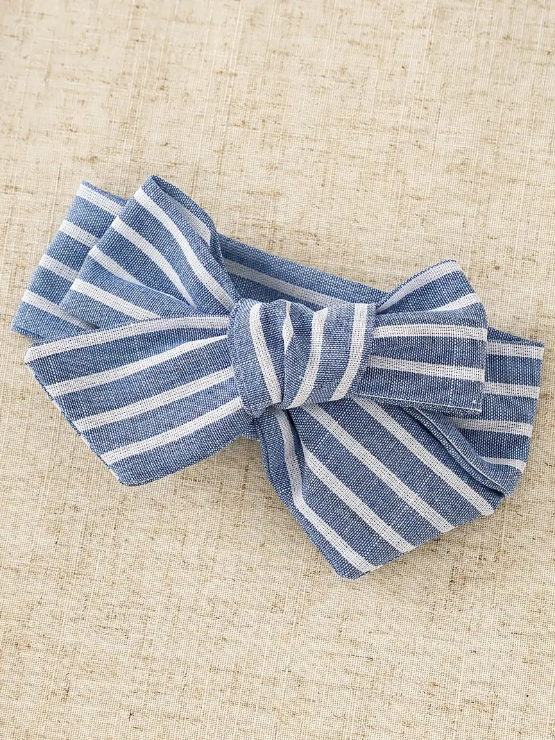 Baby Girl Romper Set with Matching Bow Headband | Outdoor Outfit