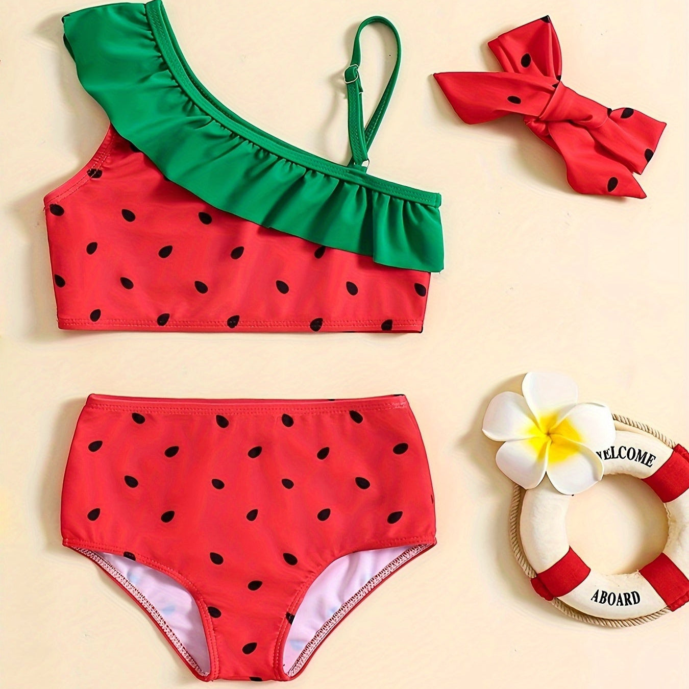 Watermelon Tankini Set for Toddlers