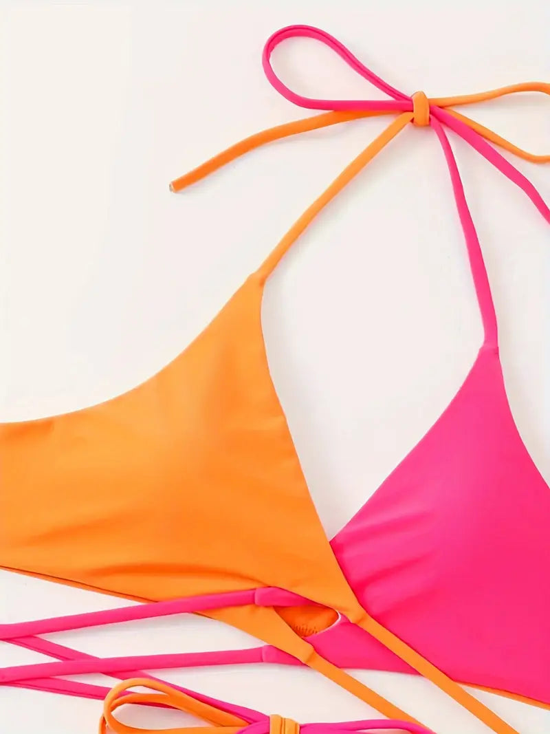 Chic Halter Bikini with Tie Sides