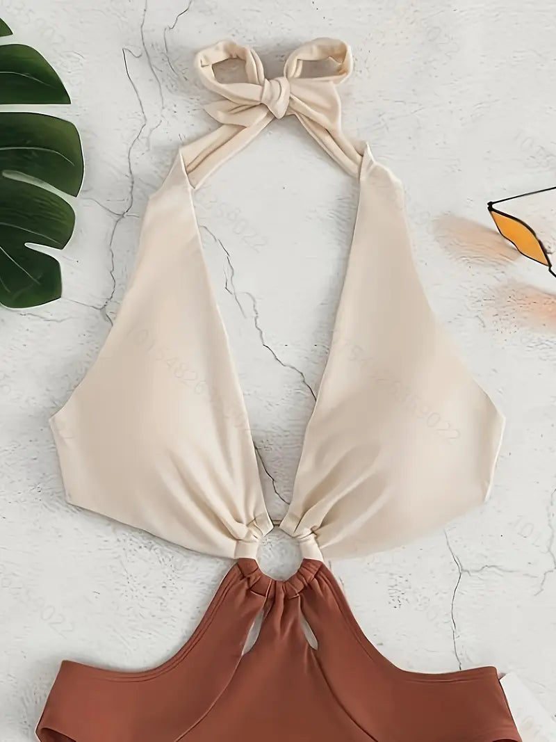 Women's One-Piece Ring Detail Swimsuit