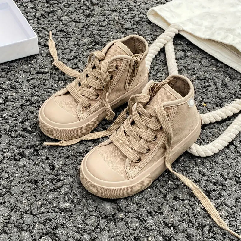 Unisex Solid Color Canvas Sneakers | Lightweight Skate Shoes
