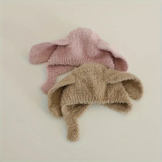 Cute Baby Hat with Rabbit Ears | Warm Plush Autumn & Winter Hat