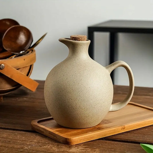 Elegant Ceramic Oil Dispenser | Eco-Friendly Kitchen Essential