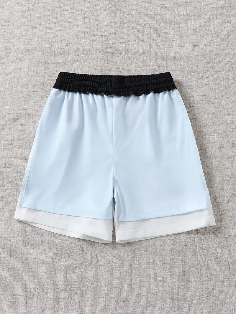 Boys' Stripe Swim Trunks