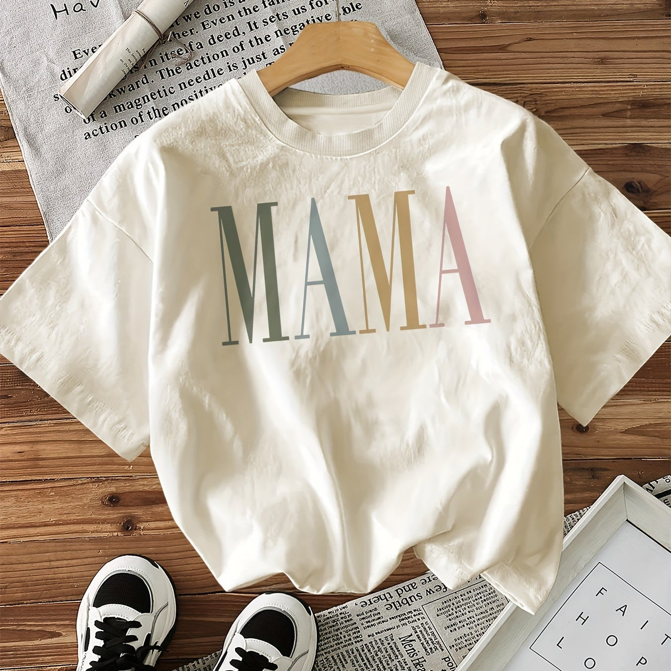 Mama print t-shirt for women