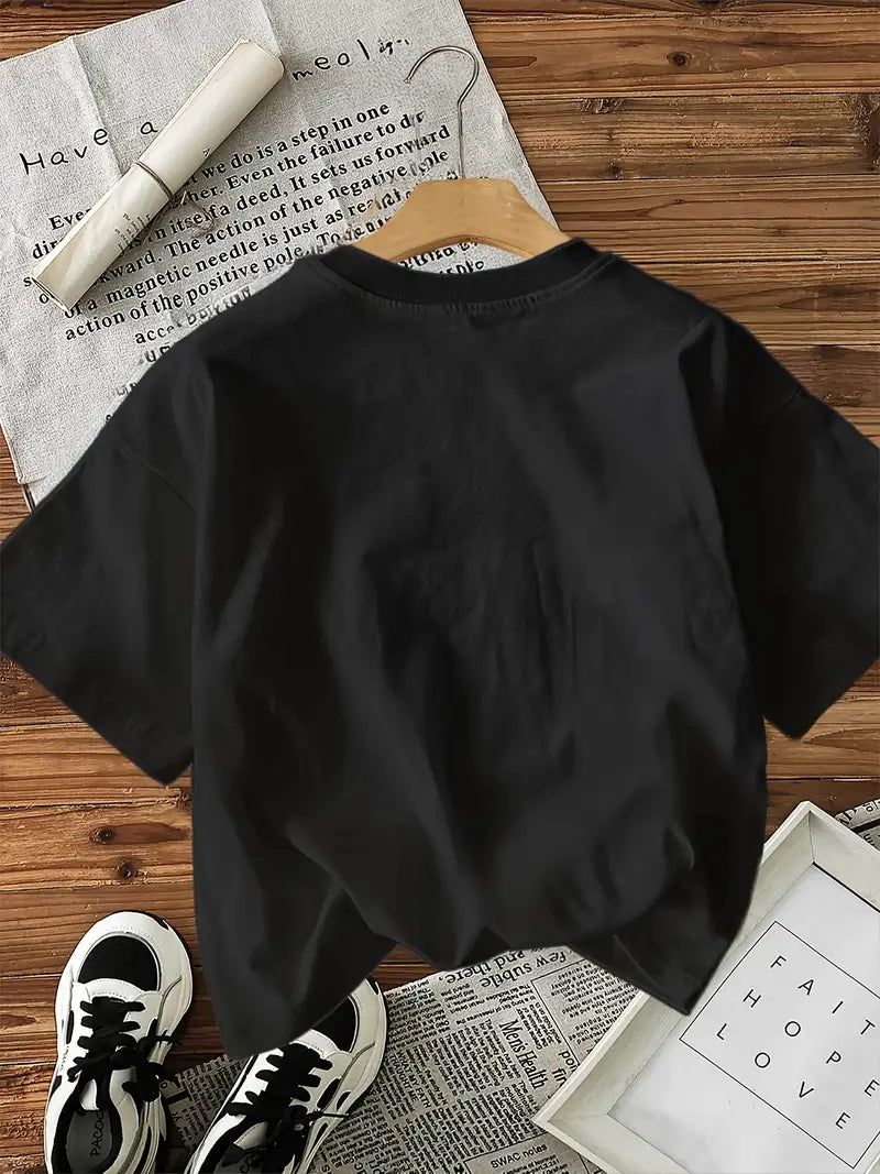 Mama Print Cotton Tee – Casual Short Sleeve Top