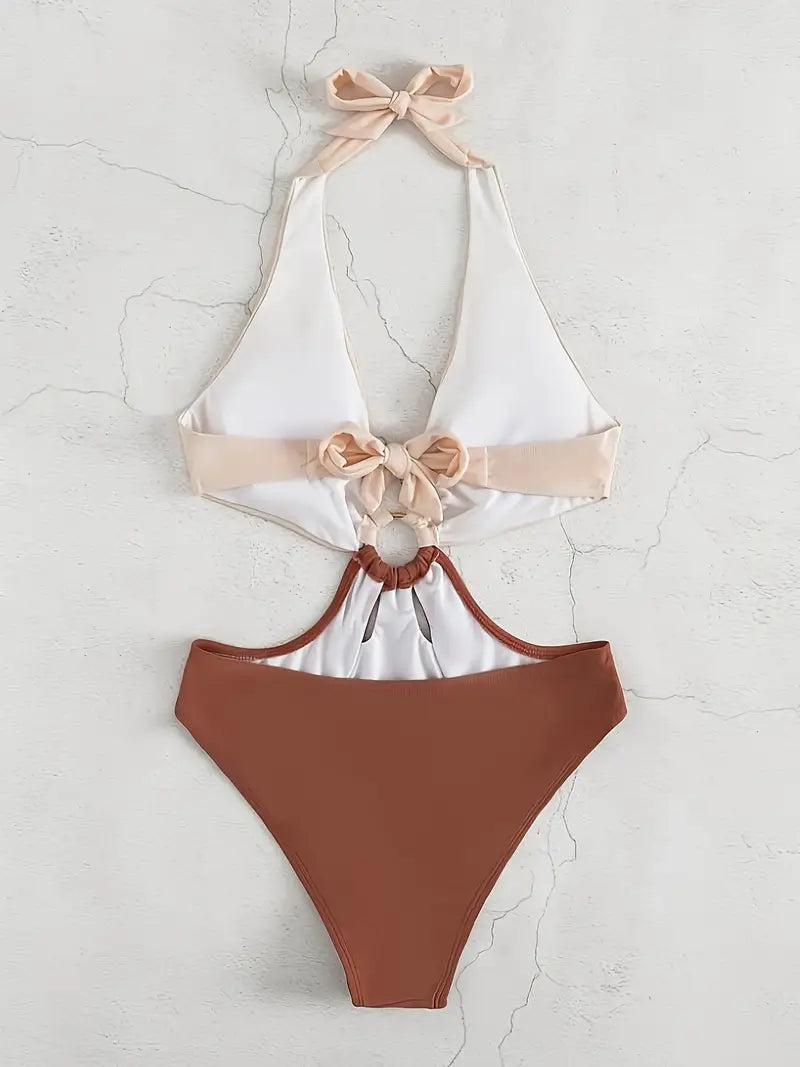Women's One-Piece Ring Detail Swimsuit