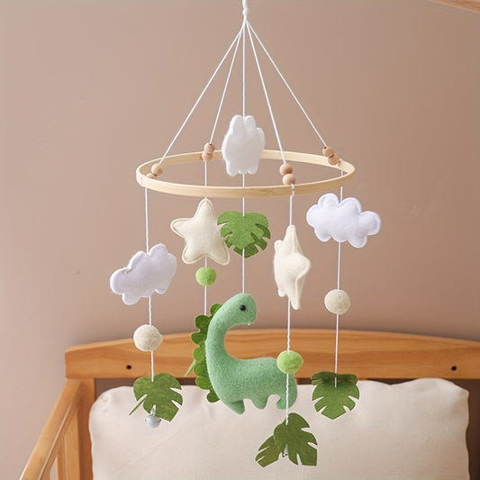 Handmade crochet bee baby mobile