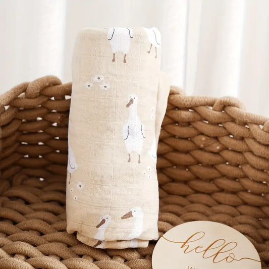 Breathable Muslin Baby Blanket | Soft Cozy Travel Blanket
