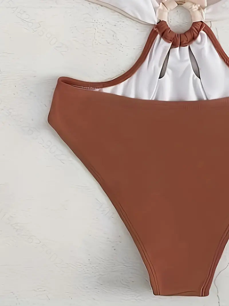 Women's One-Piece Ring Detail Swimsuit